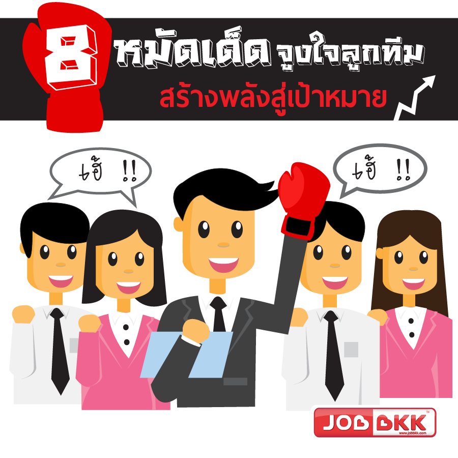 หางาน,สมัครงาน,งาน,8 หมัดเด็ดจูงใจลูกทีม สร้างพลังสู่เป้าหมาย